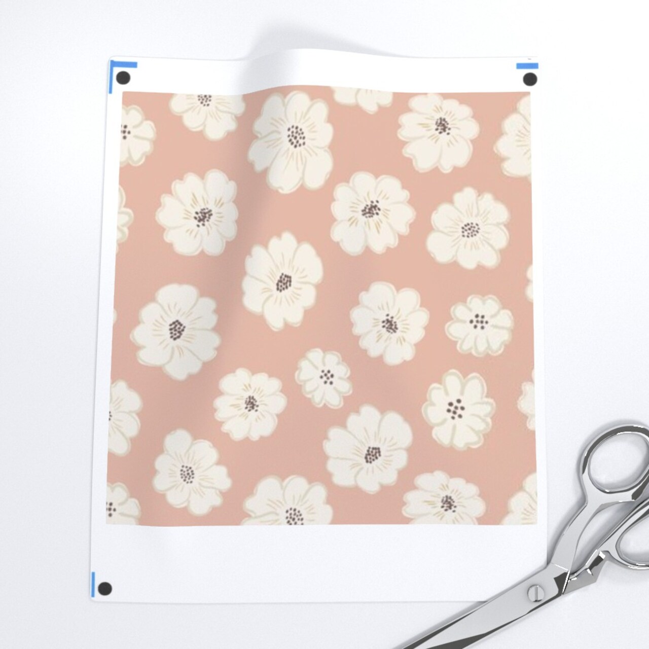 Boho Botanical Modern Floral Neutral Custom Printed Fabric by Spoonflower Various Fabrics by the Yard or Fat Quarter